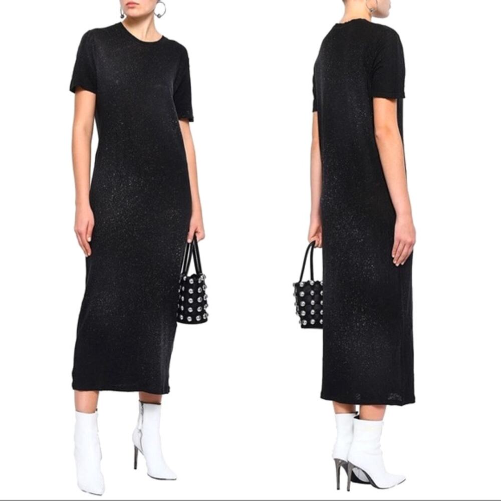 IRO Jeans Shirt Lys Slub Linen Jersey Maxi Dress XS